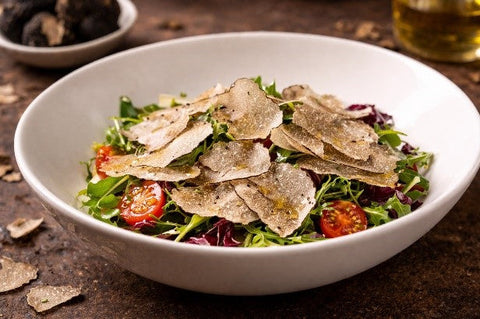 Insalata con carpaccio di tartufo