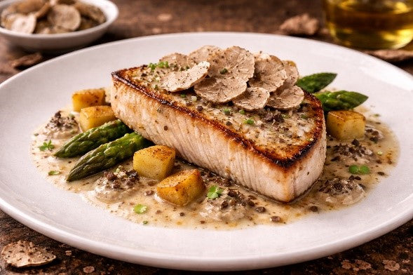 Swordfish with white truffle